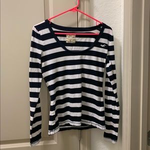 Medium Hollister Long-sleeve Striped Shirt